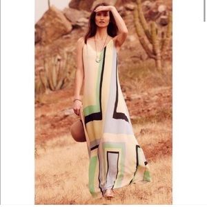 Maeve Abstracted Maxi Dress